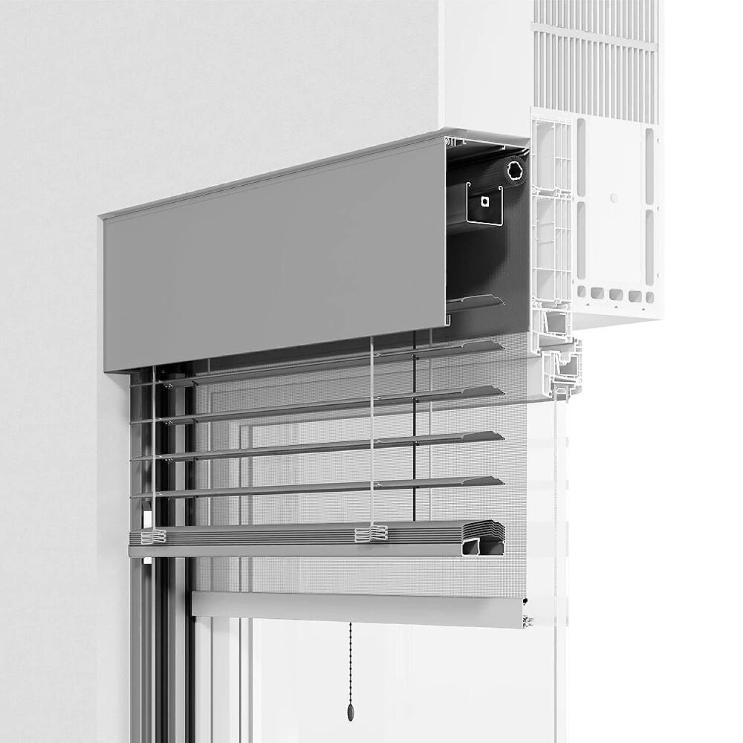 ROMA module external blinds – pre-fabricated modules for facade and window bands